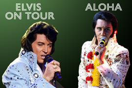 Bill Cherry does Elvis on Tour and Cote Deonath does Elvis - Aloha